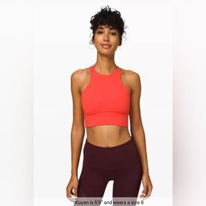 Lululemon Free To Be Moved Bra *High Neck Thermal Red Size 6